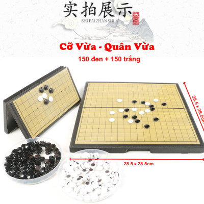 Cờ Vây Nam Châm Chất Lượng Cao 28x28 và 37x37cm Có Hộp Đựng Quân Cờ - Chính Hãng dododios