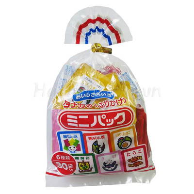 Gia vị rắc cơm 6 vị 30 gói, nội địa Nhật Bản