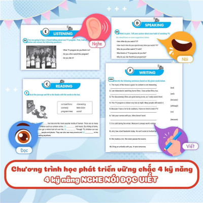 Sách - Big 4 Bộ Đề Tự Kiểm Tra 4 Kỹ Năng Nghe - Nói - Đọc - Viết Tiếng Anh Cơ Bản Và Nâng Cao Lớp 6 - Tập 2 - Megabook