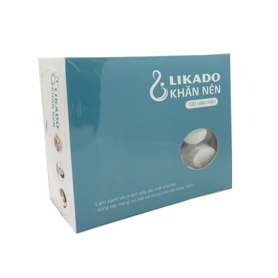 Khăn Nén Dạng Viên LIKADO (100 viên dạng bọc kẹo)