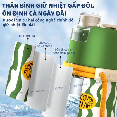 Bình nước thể thao tập gym có thể xịt khoáng Mideer Portable Spray Cup