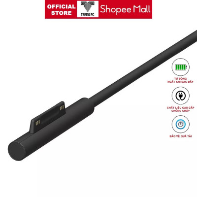 Bộ Sạc Tương Thích Cho Pin Tương Thích Cho Surface 65W Các Dòng Surface Book Surfacepro 3 4 5 6 7 Hàng Nhập Khẩu New Seal TEEMO PC1472