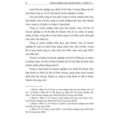 Trách nhiệm của người quản lý công ty (các nghĩa vụ và yêu pháp lý) bản in 2024)