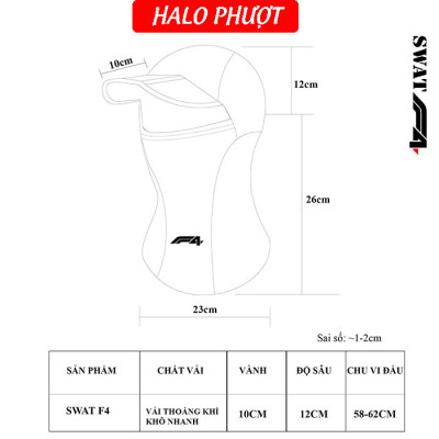 Khăn Trùm Khăn Ninja Có Lưỡi Trai Chống Nắng SWAT F4, Vải Thun Lưới Cao Cấp Siêu Thoáng Mát Co Giãn