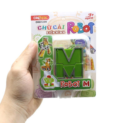 Đồ Chơi Lắp Ráp Biến Hình Robot Chữ Cái M - Cresta DK81239