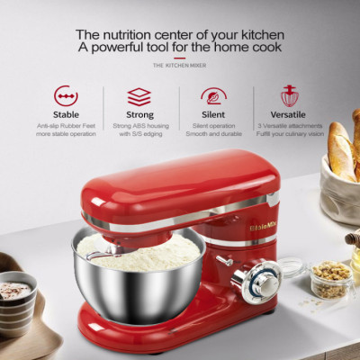 Máy trộn bột và đánh trứng phiên bản cao cấp 5 lít BM785LB thương hiệu BioloMix - HÀNG NHẬP KHẨU 