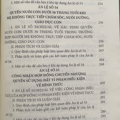 Án Lệ Việt Nam - Phân Tích  và Luận Giải ( Từ Án lệ số 44 đến Án lệ số 70 ) Tập 2