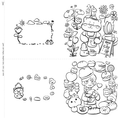 Combo Sách Tô Màu - Tấm Thiệp Cảm Xúc + Hộp 20 Bút Lông Màu Pastel Rửa Được Washable Fiber Pen - Colokit SWM-C008