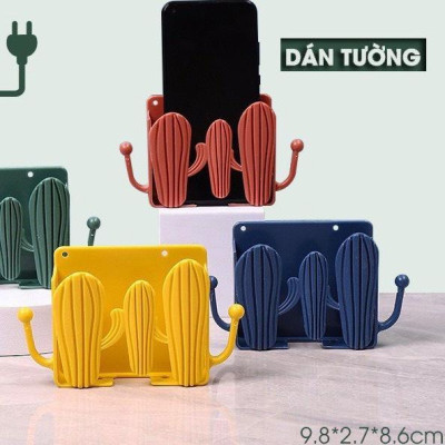 Giá Dán Tường Để Đồ Đa Năng Hình Cây Xương Rồng, Nhiều màu Lựa Chọn, Giá Đỡ Điện Thoại, Tiện Dụng, Gọn Gàng - Treo Chìa Khóa - Hàng Nhập Khẩu. TakyHome 4058