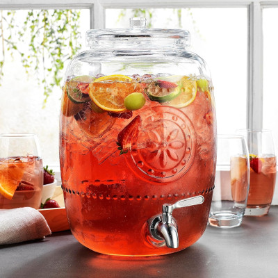 Bình ngâm thuỷ tinh có vòi rót Inox Aus Glas LBL1223 dung tích 8.5L chuẩn Đức