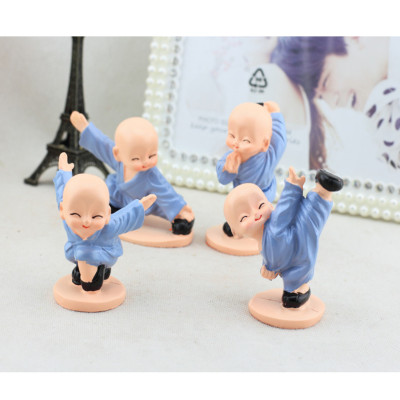 Bộ 4 tượng chú tiểu luyện công 206670