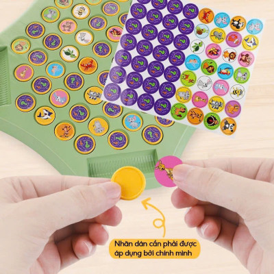 Trò Chơi Bảng Lật Để Bàn Tập Trung Mẫu Huấn Luyện Trí Nhớ Cho Bé