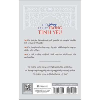 Cuốn sách: Giờ Là Lúc Sống Trong Tình Yêu