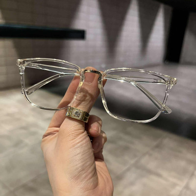 Kính Mắt vuông trong suốt gọng nhựa dẻo nhẹ