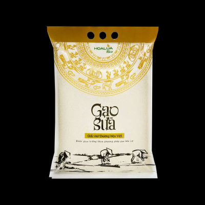 Gạo Sữa Thượng Hạng - Túi 5kg - Dẻo vừa, mềm cơm, thơm nhẹ