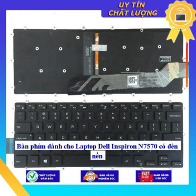 Bàn phím dùng cho Laptop Dell Inspiron N7570 có đèn nền  - Hàng Nhập Khẩu New Seal