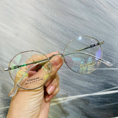 Gọng kính cận H0011 và 5201321 chất liệu titan thời trang mắt kính OURESS nam nữ siêu nhẹ siêu bền