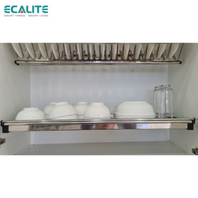 Kệ chén cố định tủ trên Ecalite EL-BV70H - Ngang 70cm - 2 tầng - Hàng chính hãng