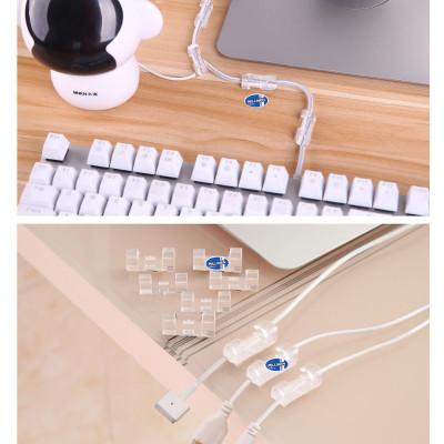 Bộ 20 Kẹp Giữ Dây Điện, Dây Cáp Nhỏ Trong Suốt  Milliken NL-3114