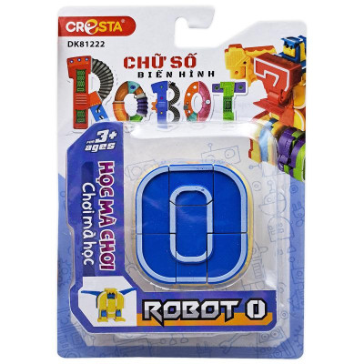 Đồ Chơi Lắp Ráp Biến Hình Robot Chữ Số 0 - Cresta DK81222