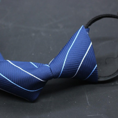 Cà vạt nam kẻ dây kéo thắt sẵn bản 8cm trung niên hàng TP HCM sản xuất mã BA008