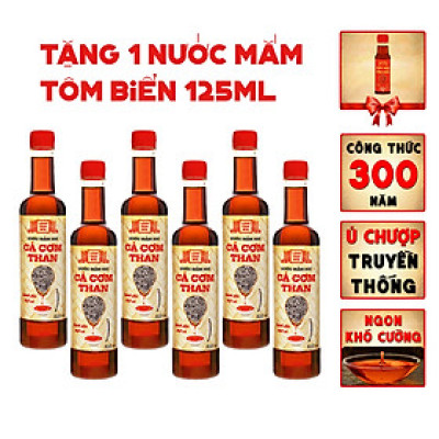 Nước mắm nhỉ cá cơm than Làng Chài Xưa (Thùng 6 chai ) chai nhựa cao cấp 525ml/chai Đặc Biệt Thanh Dịu An toàn