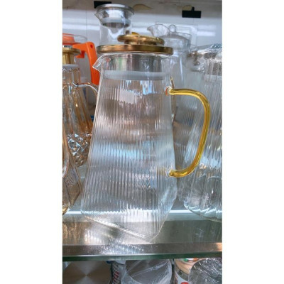 Bình đựng nước uống thủy tinh chịu nhiệt lên thới 400 độ C vân tăm đáy vuông