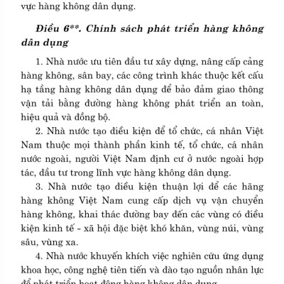 Luật hàng không dân dụng Việt Nam (hiện hành) (sửa đổi bổ sung năm 2013, 2014, 2023)