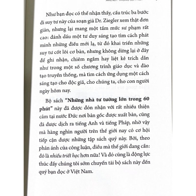 Những Nhà Tư Tưởng Lớn - Arendt Trong 60 Phút - Vanlangbooks