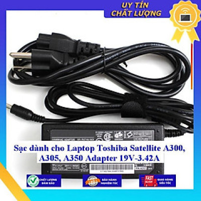 Sạc dùng cho Laptop Toshiba Satellite A300 A305 A350 Adapter 19V-3.42A - Hàng Nhập Khẩu New Seal