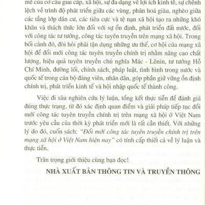 Đổi Mới Công Tác Tuyên Truyền Chính Trị Trên Mạng Xã Hội Ở Việt Nam Hiện Nay - PGS.TS. Nguyễn Thị Trường Giang (Chủ biên)