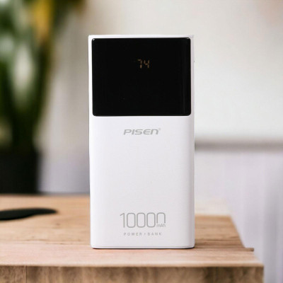 Sạc Dự Phòng Pisen - Mr White Digital 10000mAh - Pisen TP-D33