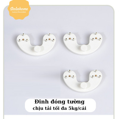 Đinh Vòng Cung Ghim Tường Dola Home Móc Treo Tranh Ảnh, Đồng Hồ Đóng Tường Không Cần Khoan