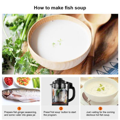 Máy làm sữa hạt (đậu nành, đậu xanh, hạnh nhân, gạo lức…) đa năng nhãn hiệu Biolomix H5300 có 8 chức năng nấu đa dạng - HÀNG NHẬP KHẨU