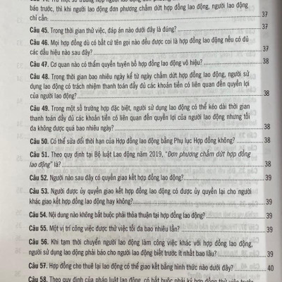 500 Câu Hỏi Và Tình Huống Giải Quyết Các Vướng Mắc, Tranh Chấp Lao Động Theo Bộ Luật Lao Động Năm 2019