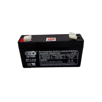 Ắc quy lưu điện OUTDO OT1.3-6 6V - 1.3AH dùng cho cân điện tử, đồ chơi trẻ em