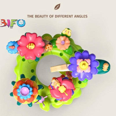 Đồ chơi giáo cụ Montessori xếp hình vườn hoa thông minh,đồ chơi lắp ráp, ghép hình trí tuệ cho trẻ em 1 2 3 4 5 tuổi