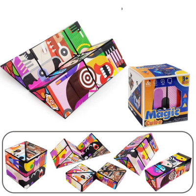 Đồ Chơi Trí Tuệ Khối Rubik Biến Hình Biến Thể Phát Triển Trí Não Cho Bé Rèn Luyện Trí Nhớ Có Nam Châm Đồ Chơi Khối Lập Phương Ma Thuật Thần Kỳ Magic Cube Rubik 3D Gia Đình