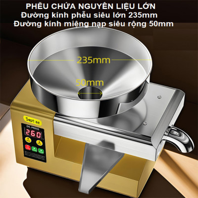 Máy ép dầu ăn thực vật thế hệ thứ 4 hoàn toàn mới thương hiệu Mỹ cao cấp Septree R8S 1100W - Hàng chính hãng