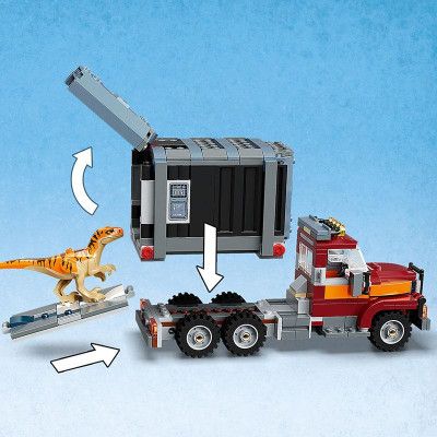 Đồ Chơi LEGO Khủng Long T. Rex & Atrociraptor Tẩu Thoát 76948 (466 chi tiết)