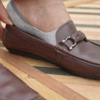 Combo 10 đôi tất vớ lười nam cotton organic kháng khuẩn khử mùi có silicon chống tụt gót JAMANO