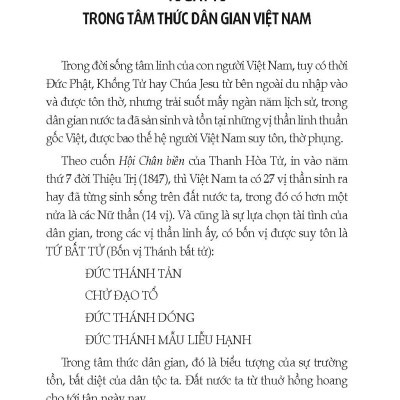 Tứ Bất Tử - Bốn Vị Thánh Bất Tử Của Việt Nam (Tái bản 2025)