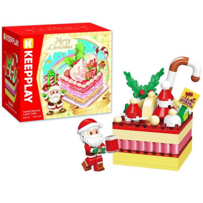 Đồ Chơi Lắp Ráp Chủ Đề Giáng Sinh - Sweet Mousse Player Cake - Keepplay K29803 (126 Mảnh Ghép)
