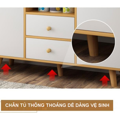 Kệ tủ bếp KB07-2 để nồi cơm điện lò nướng để lò vi sóng đồ nhà bếp loại tốt mã gỗ MDF lõi xanh chống ẩm chống nước cao cấp sản xuất tại Việt Nam