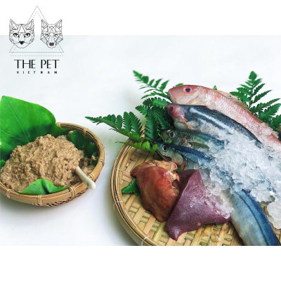 1Kg Pate Tươi Cho Mèo THEPETVN Hỗn Hợp Cá Cho Mèo Biếng Ăn (Mixed Ocean Fish)