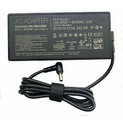 Sạc dành cho Laptop Asus ROG Zephyrus M16 GU603ZW GU603ZM RTX 3060 i9 Charger 20V 12A 240W kèm dây nguồn - Hàng nhập khẩu
