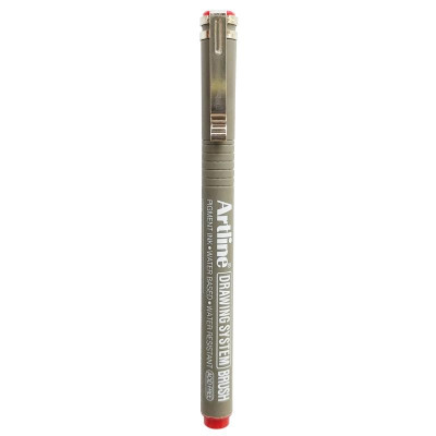 Bút Vẽ Kĩ Thuật Brush Artline EK-23FN - Màu Đỏ
