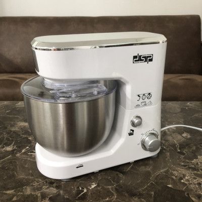 Máy trộn bột, đánh trứng 3 tốc độ đánh cao cấp thương hiệu DSP - 2 màu: Đen và Trắng - Công suất: 1000W - Dung tích: 5.0 lít - Hàng Nhập Khẩu