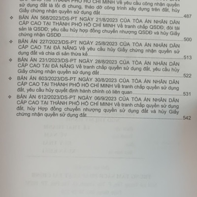 Combo 4 cuốn Tuyển tập các bản án của Tòa án nhân dân cấp cao
