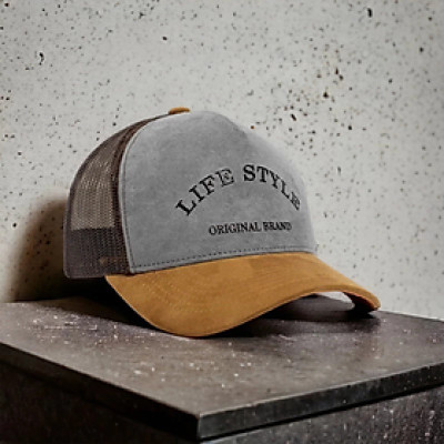 Nón kết, mũ lưỡi trai Trucker Lifestyle vải kaki phối lưới form chuẩn thời trang đường phố cao cấp